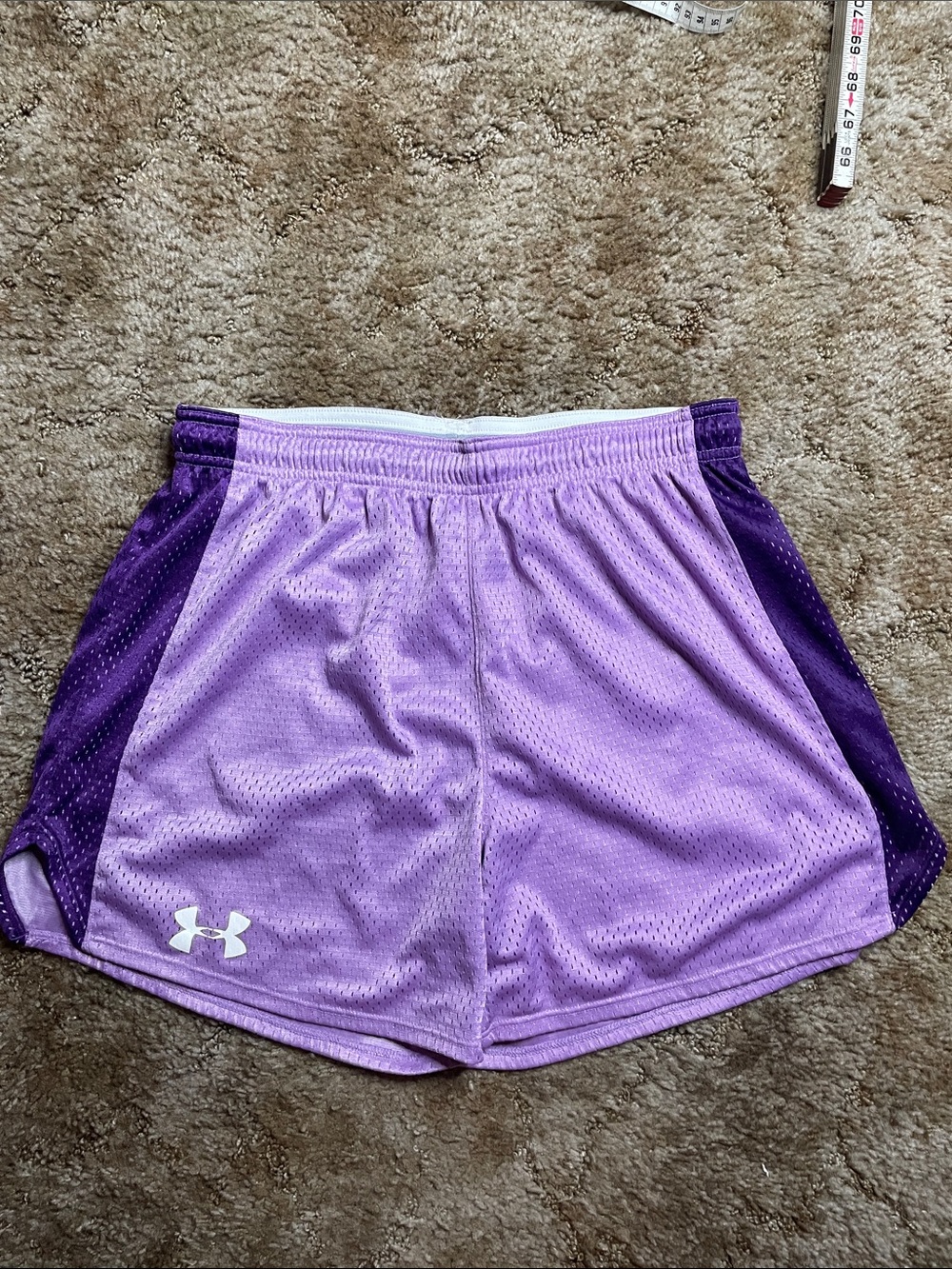 Under Armour Purple Loose Fit Shorts Size Medium